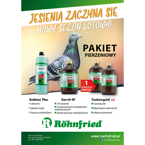 ZESTAW PIERZENIOWY ROHNFRIED + 1 LITR TAUBENGOLD GRATIS